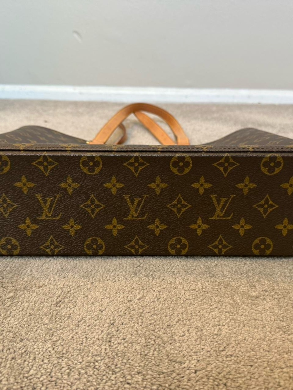 Louis Vuitton Monogram Canvas Brown Tote Bag - Picture 3 of 8